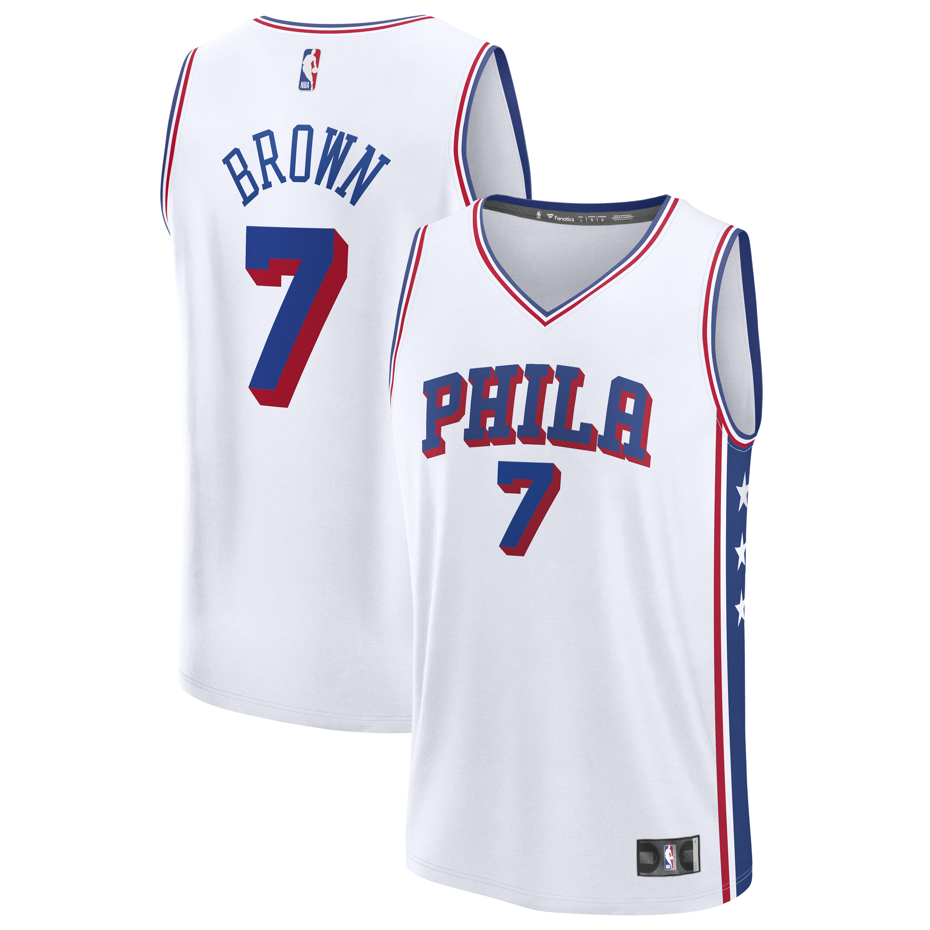 Women's Philadelphia 76ers Fast Break Association Edition Basketball Jersey – Jaylen Brown