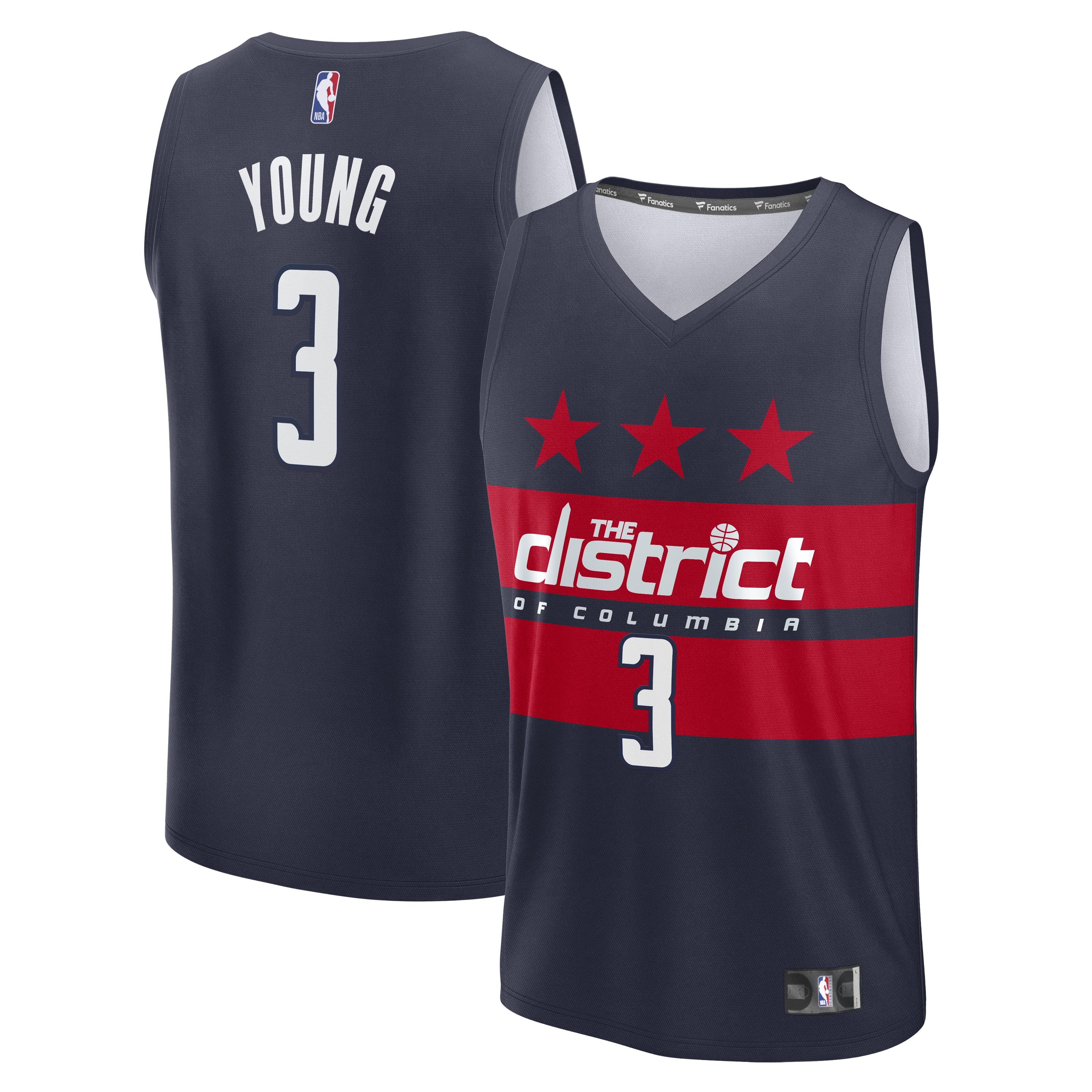Men's Washington Wizards Navy Fast Break Edition Statement Basketball Jersey – Trae Young