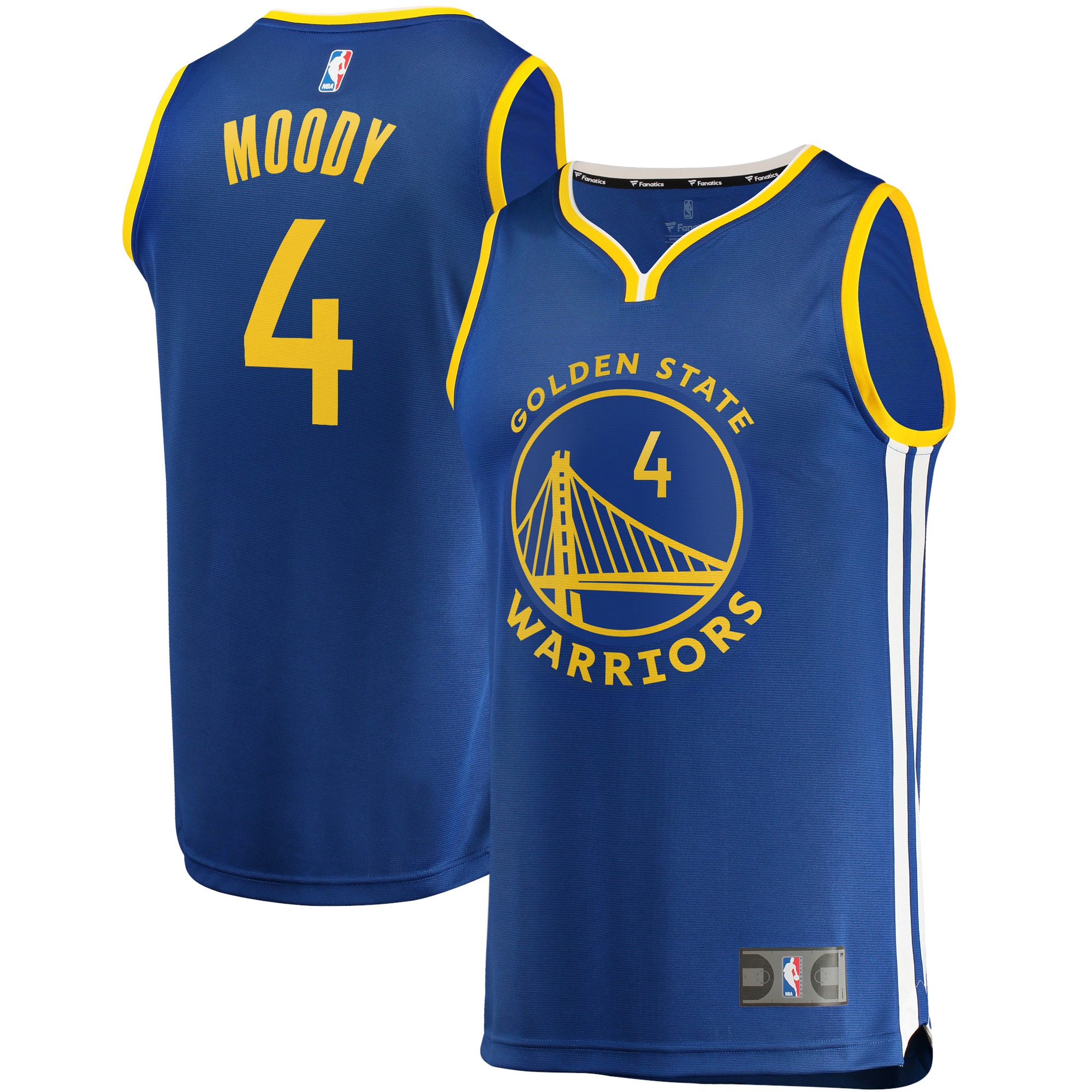 Men's Golden State Warriors Royal Fast Break Edition Icon Replica Basketball Jersey – Moses Moody