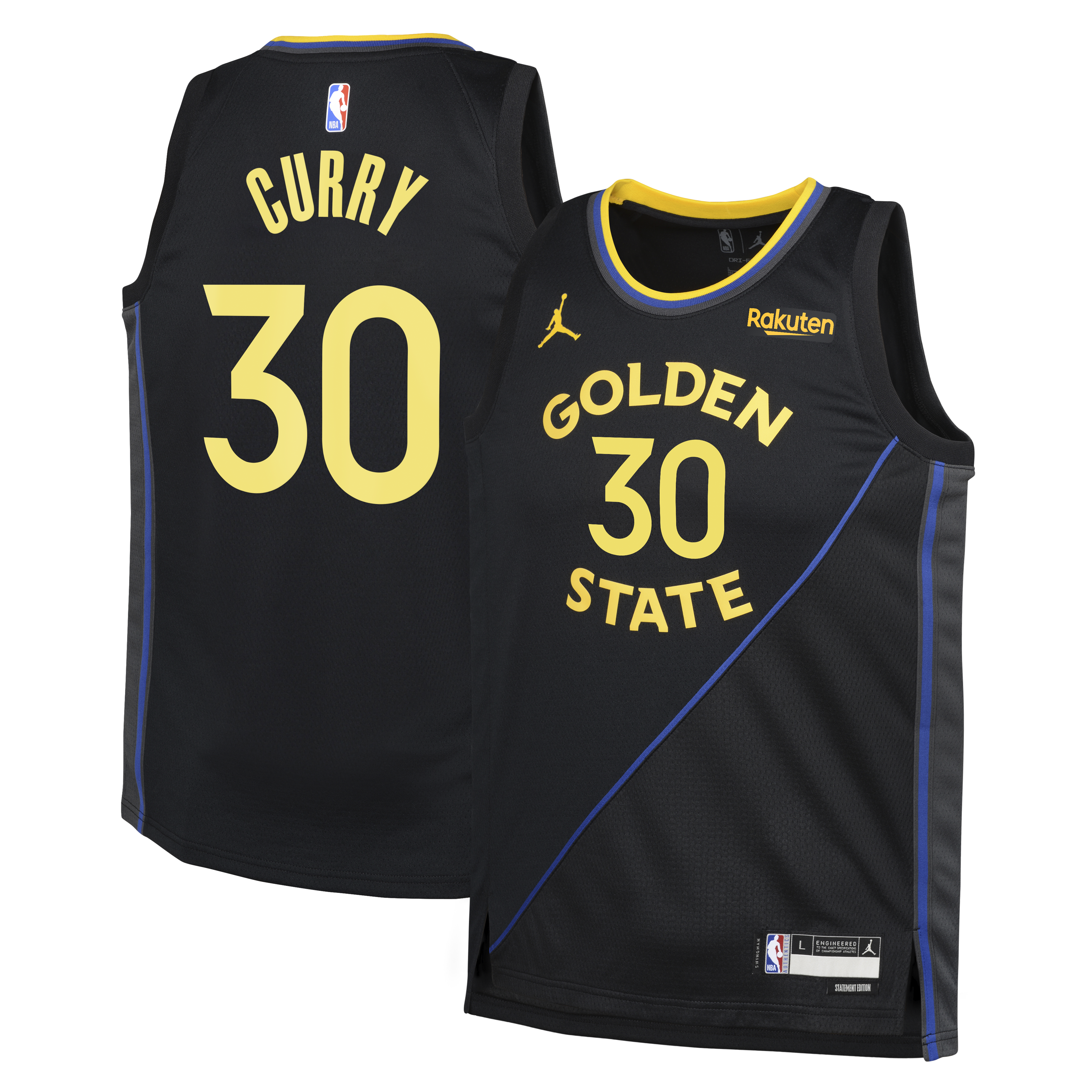 Women's Golden State Warriors Black Edition Statement Player Basketball Jersey – Stephen Curry