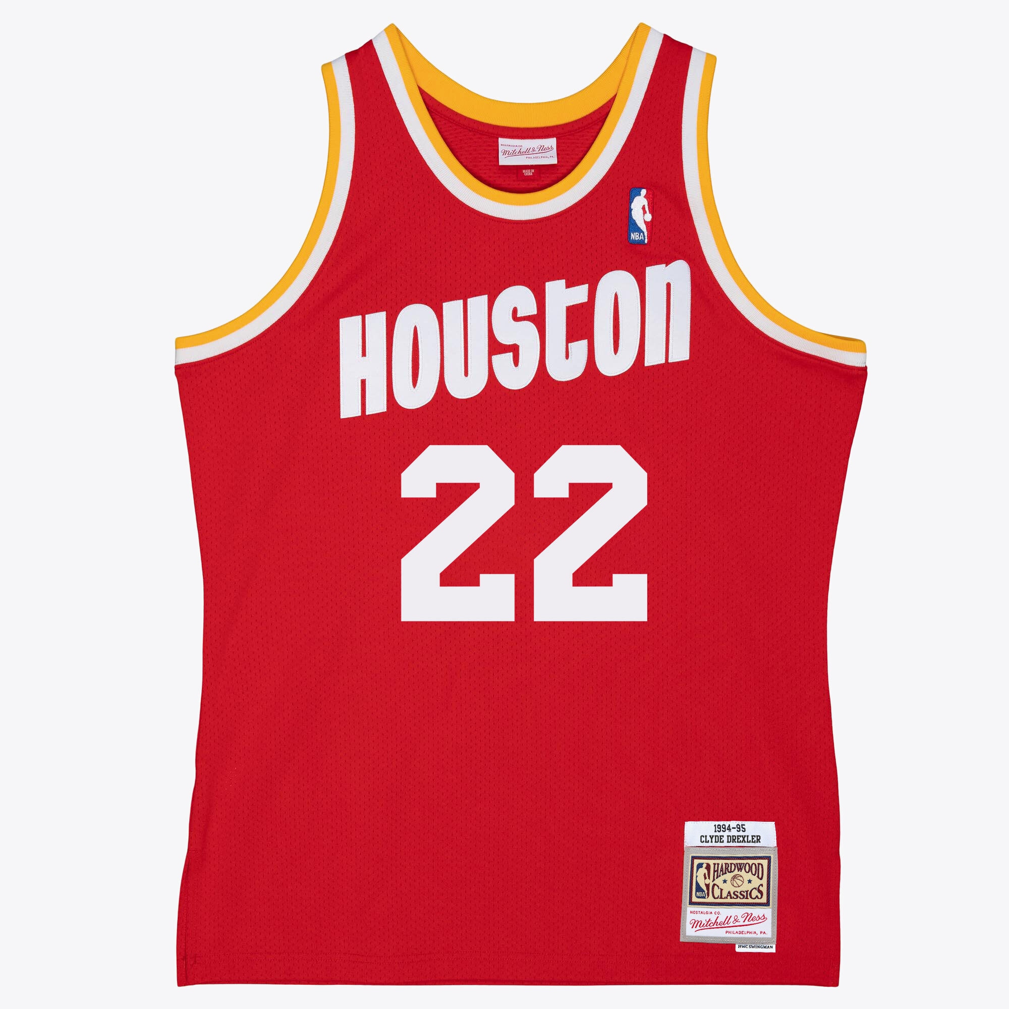 Youth Houston Rockets Red Swingman Basketball Jersey – Clyde Drexler