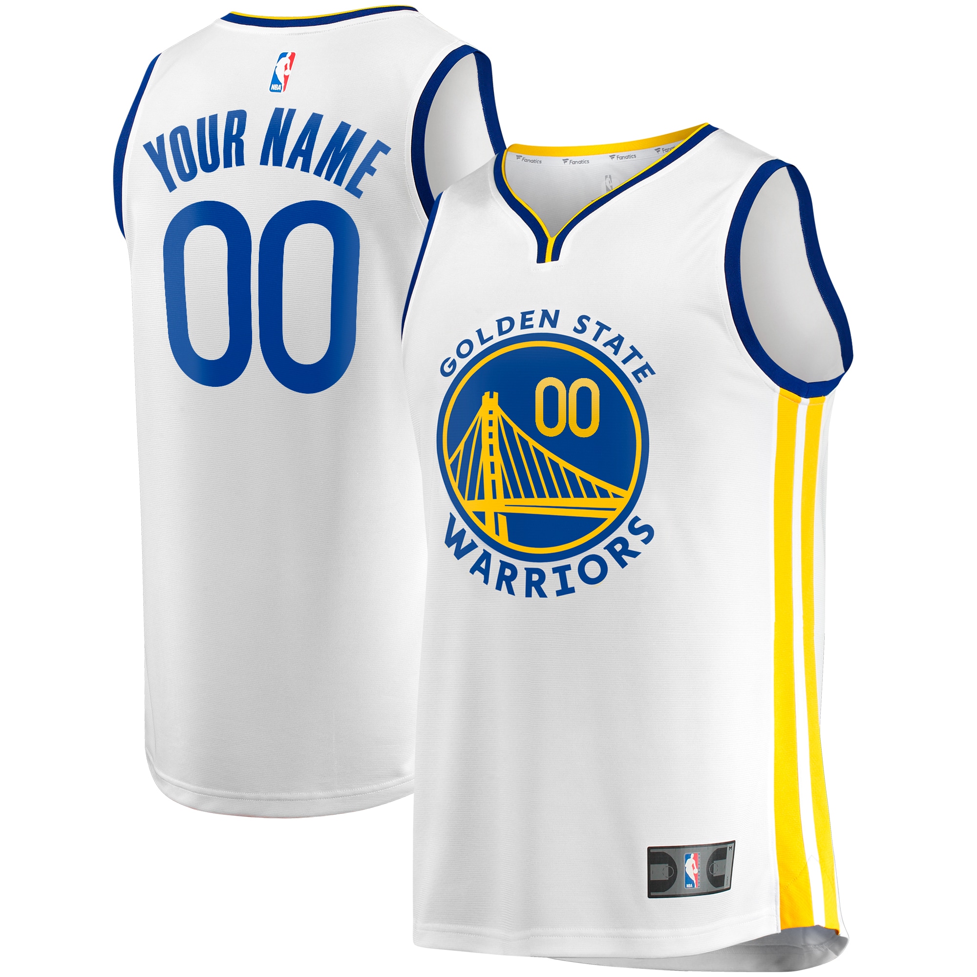 Women's Golden State Warriors White Fast Break Custom Association Edition Replica Basketball Jersey