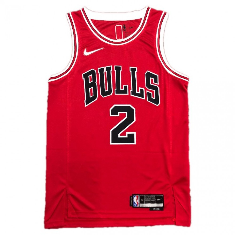 Men's Chicago Bulls Red Edition Icon Swingman Basketball Jersey – Lonzo Ball