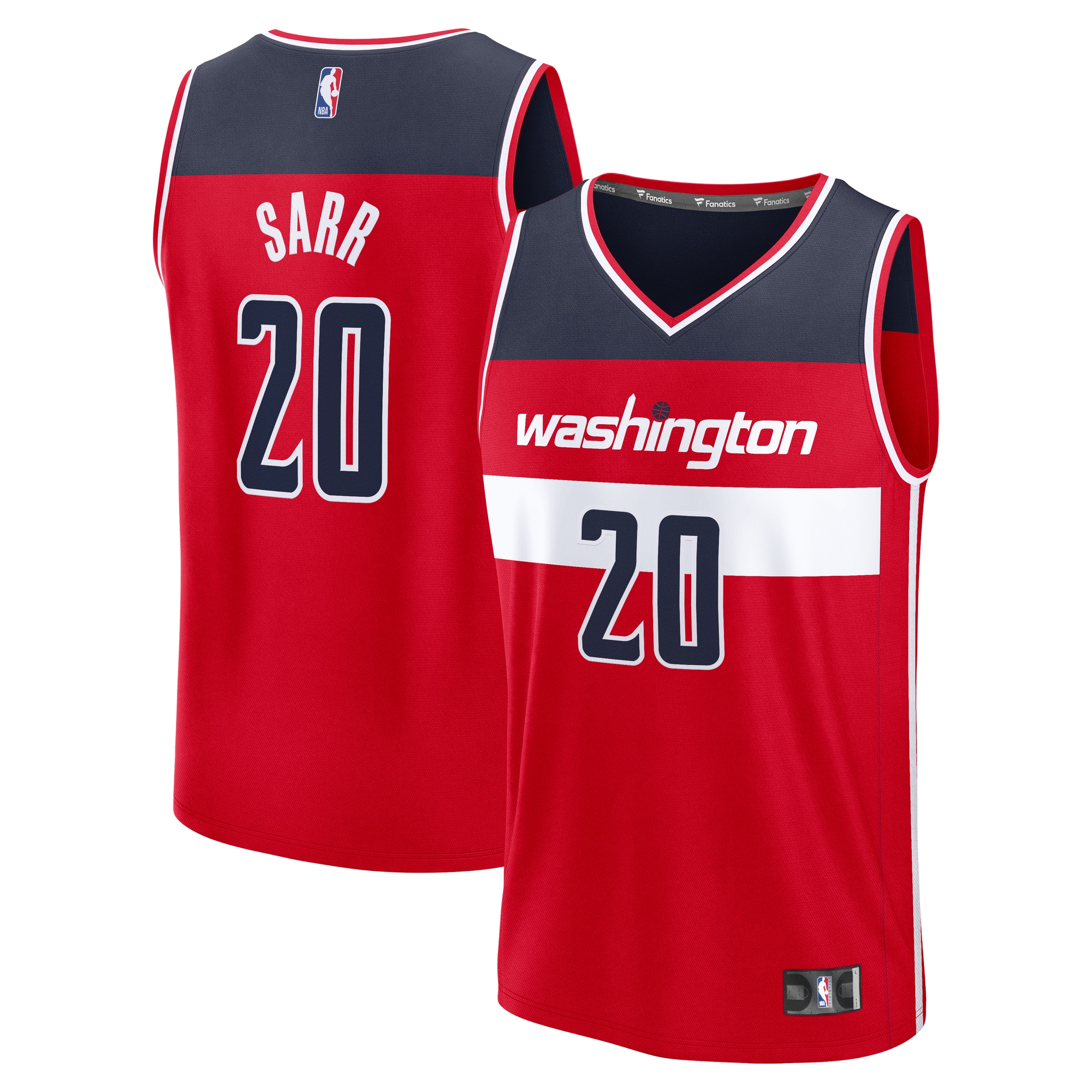 Men's Washington Wizards Red Fast Break Edition Icon Replica Basketball Jersey – Alex Sarr