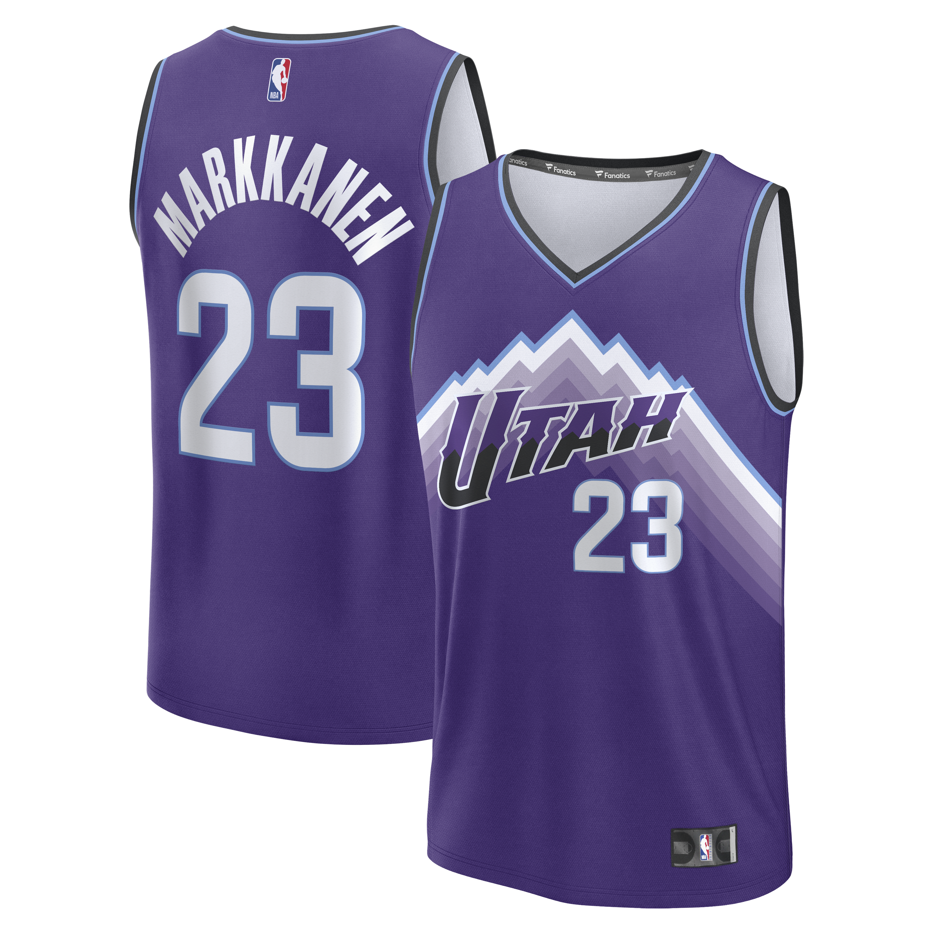 Youth Utah Jazz Purple Fast Break Edition Icon Replica Basketball Jersey – Lauri Markkanen