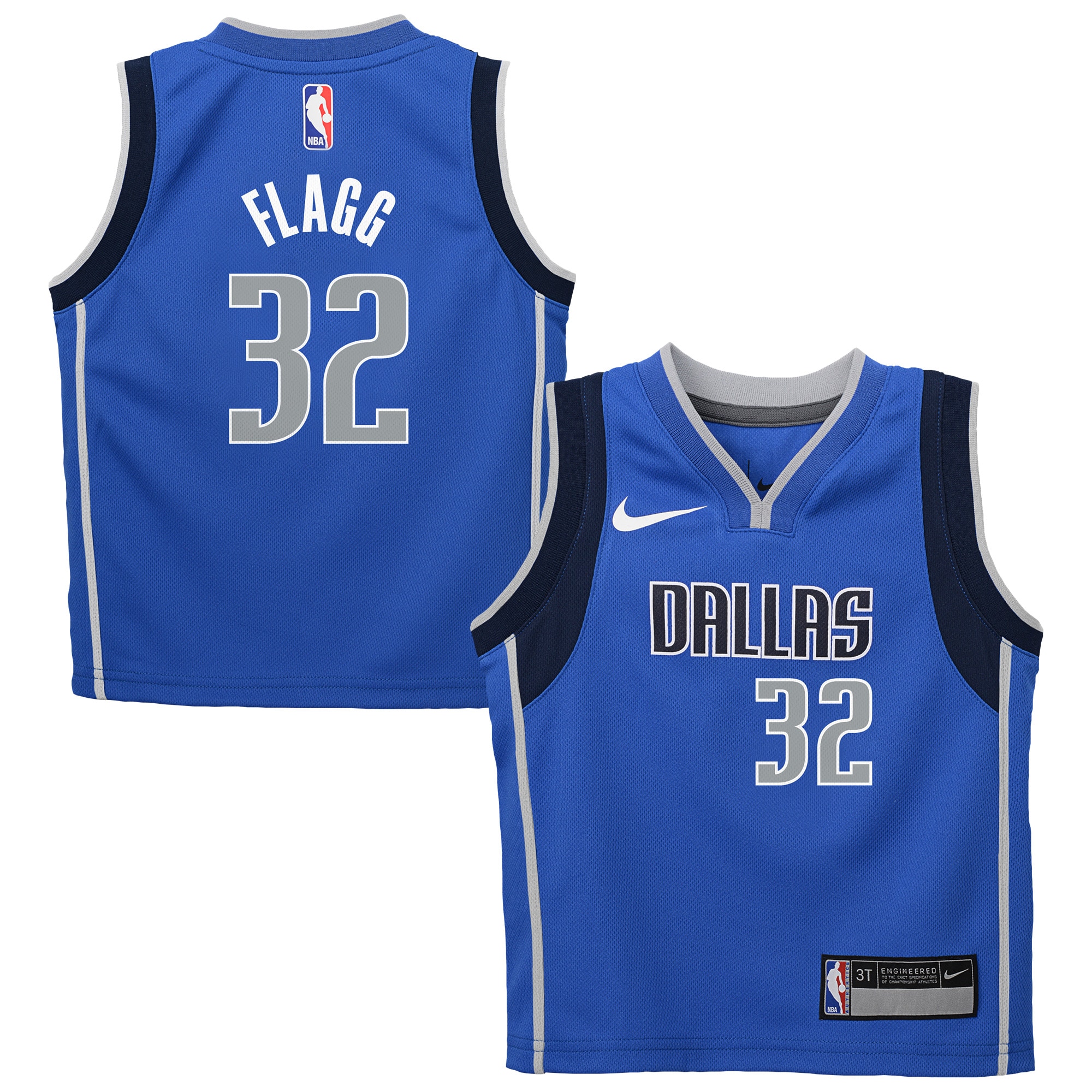 Men's Dallas Mavericks Blue Edition Icon Player Basketball Jersey – Cooper Flagg