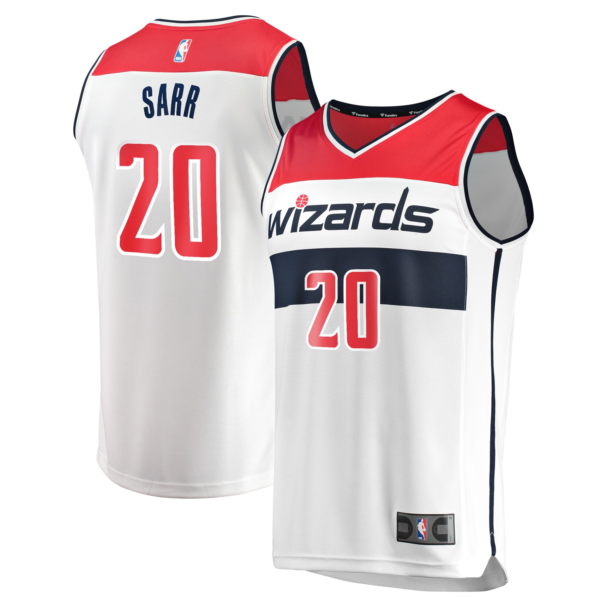 Women's Washington Wizards White Fast Break Association Player Basketball Jersey – Alexandre Sarr