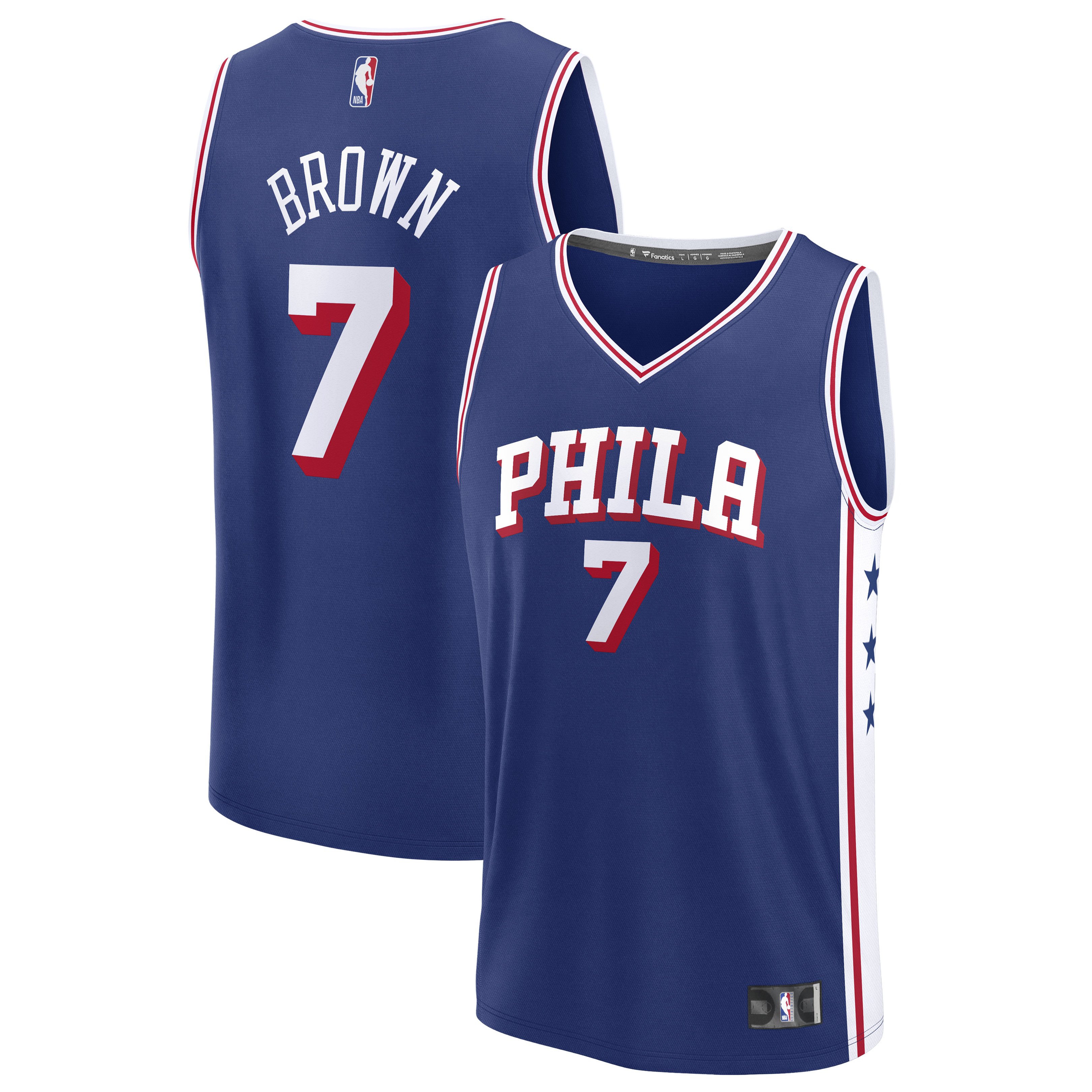 Men's Philadelphia 76ers Fast Break Edition Icon Basketball Jersey – Jaylen Brown