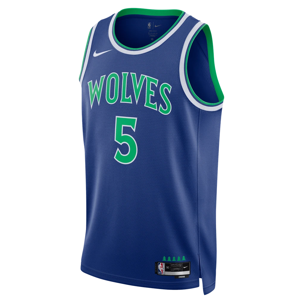 Anthony Edwards Minnesota Timberwolves Blue Home Jersey Men Women Youth