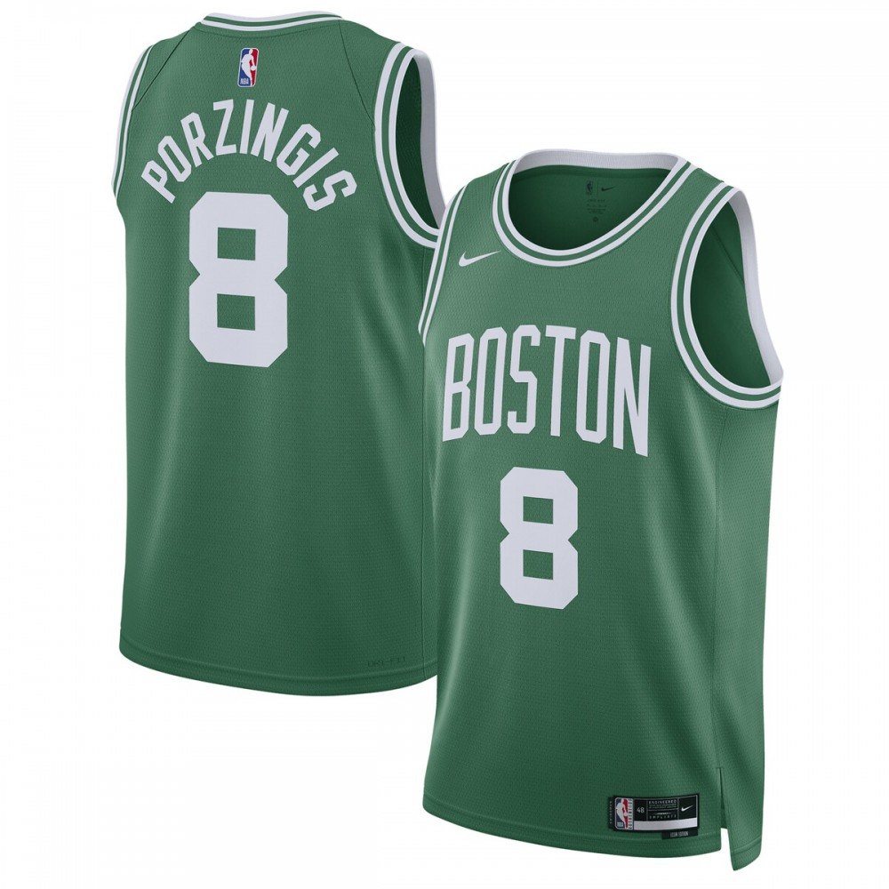 Men's Boston Celtics Kelly Edition Icon Swingman Basketball Jersey – Kristaps Porzingis