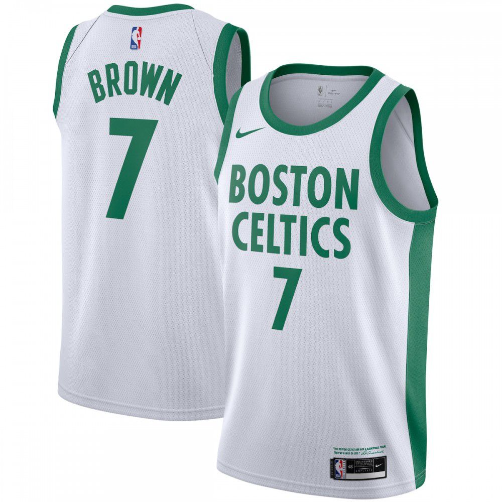 Men's Boston Celtics Edition City Player Basketball Jersey – Jaylen Brown