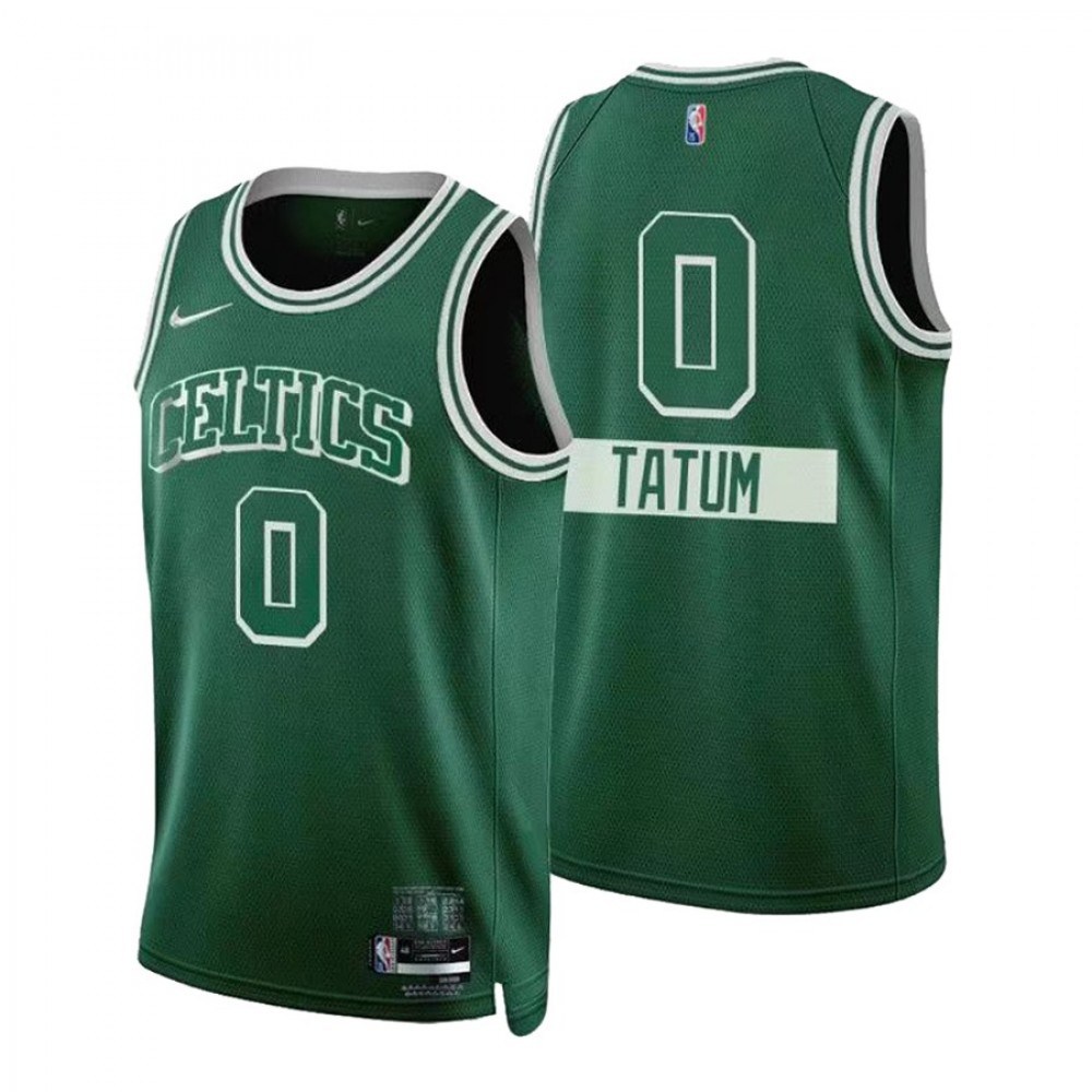 Men's Boston Celtics Green Edition City Swingman Basketball Jersey – Jaylen Tatum