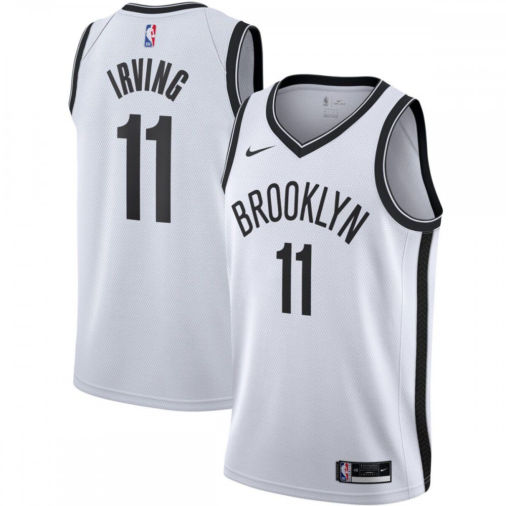 Youth Brooklyn Nets White Association Edition Swingman Basketball Jersey – Kyrie Irving