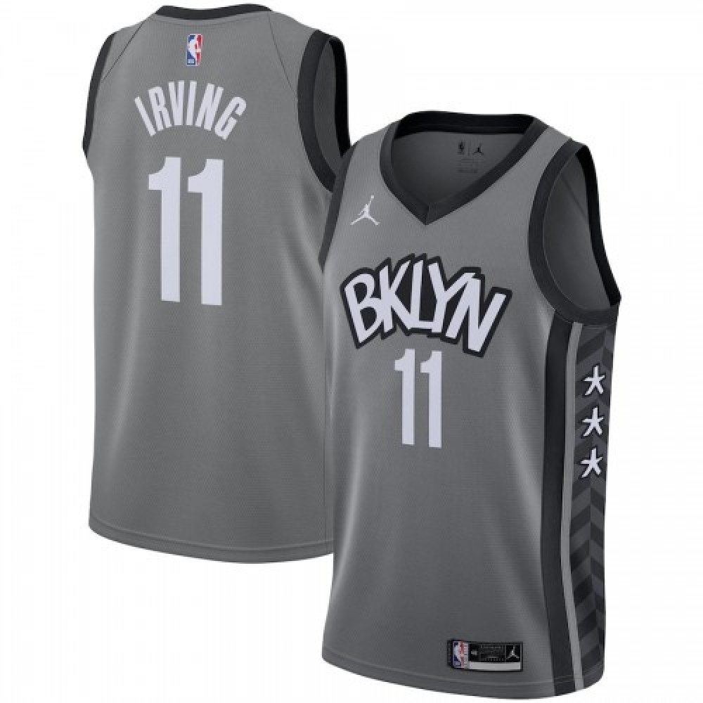 Women's Brooklyn Nets Gray Edition Statement Swingman Basketball Jersey – Kyrie Irving