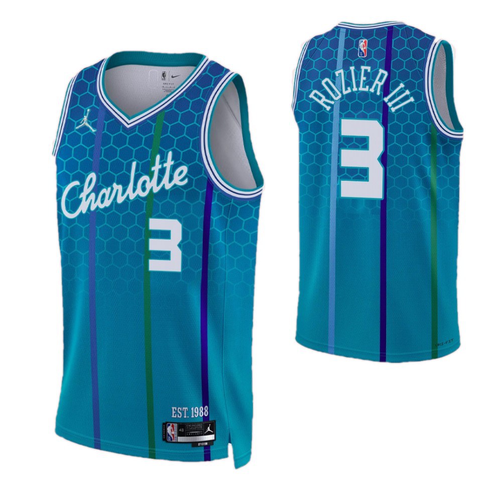 Men's Charlotte Hornets Blue Edition City Swingman Basketball Jersey – Terry Rozier