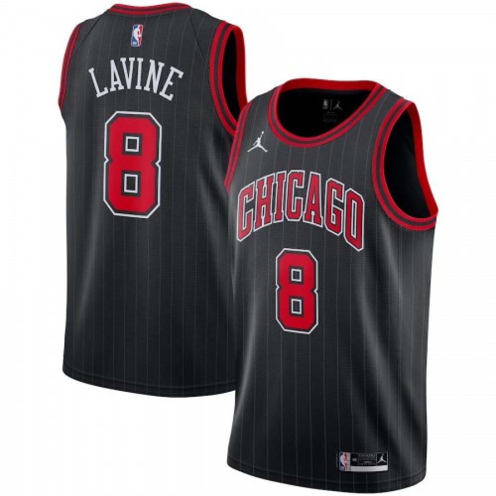 Men's Chicago Bulls Black Edition Statement Swingman Basketball Jersey – Zach LaVine