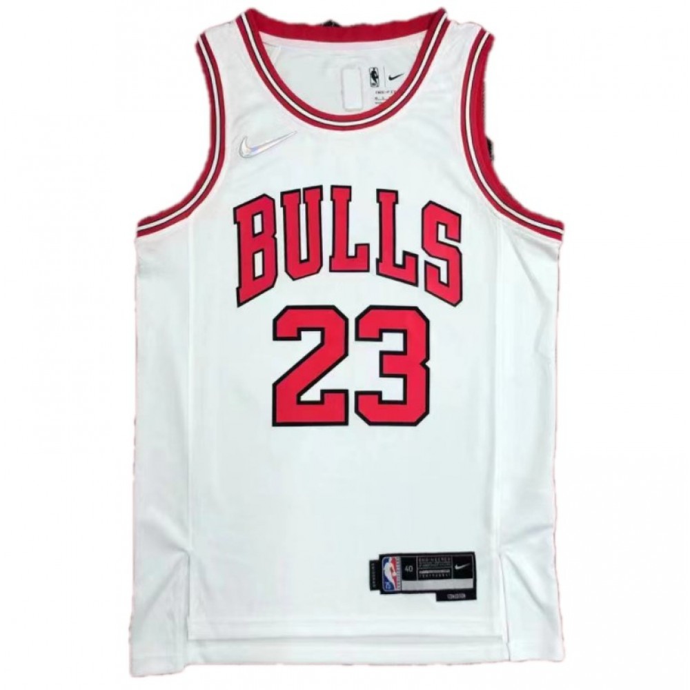 Men's Chicago Bulls White Edition Icon Swingman Basketball Jersey – Michael Jordan