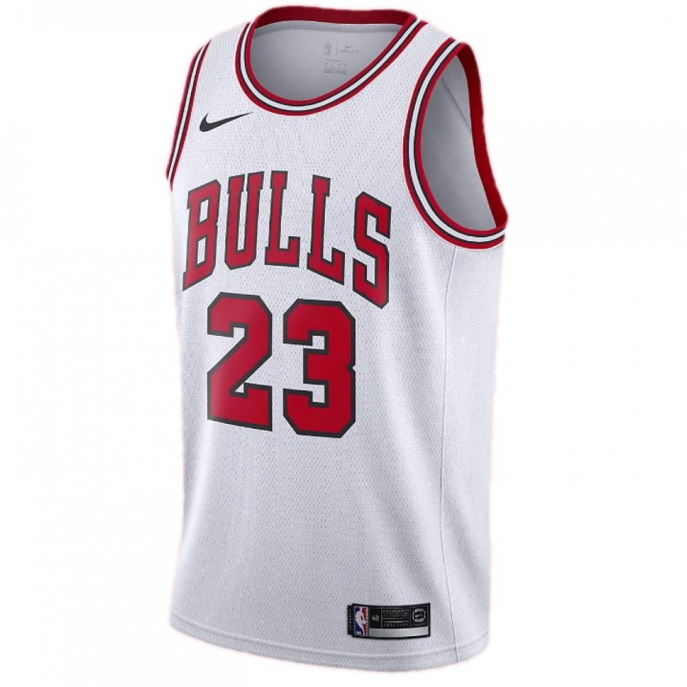 Men's Chicago Bulls White Association Edition Swingman Basketball Jersey – Michael Jordan