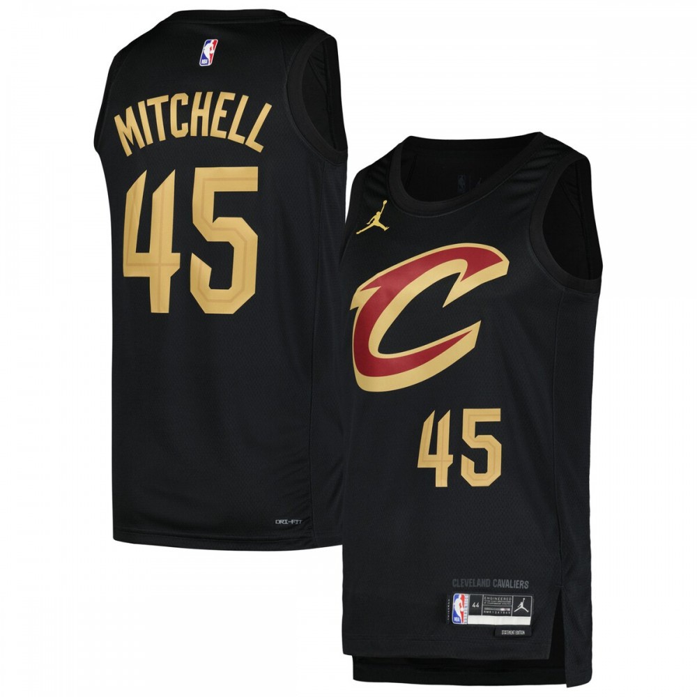 Women's Cleveland Cavaliers Black Edition Statement Player Basketball Jersey – Donovan Mitchell