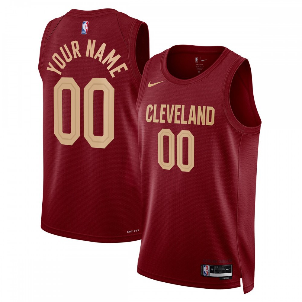Men's Cleveland Cavaliers Wine Custom Edition Icon Swingman Basketball Jersey