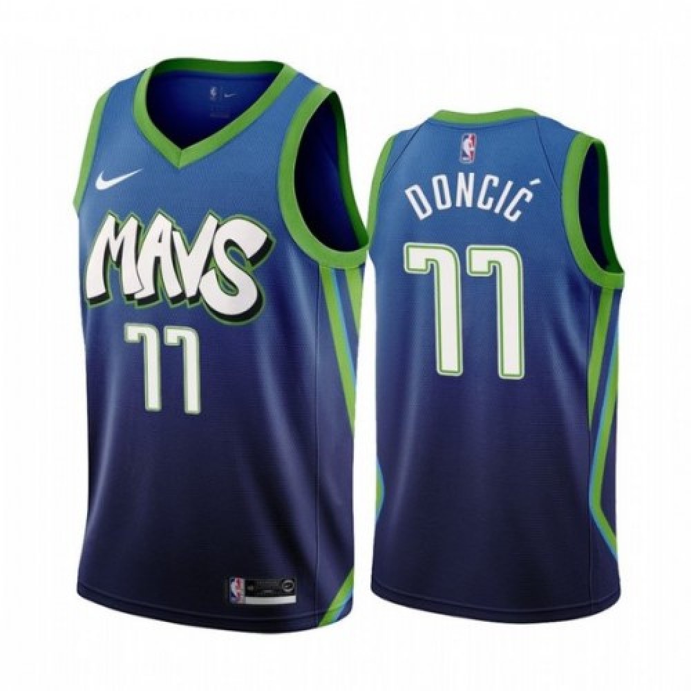 Women's Dallas Mavericks Blue Edition City Swingman Basketball Jersey – Luka Doncic
