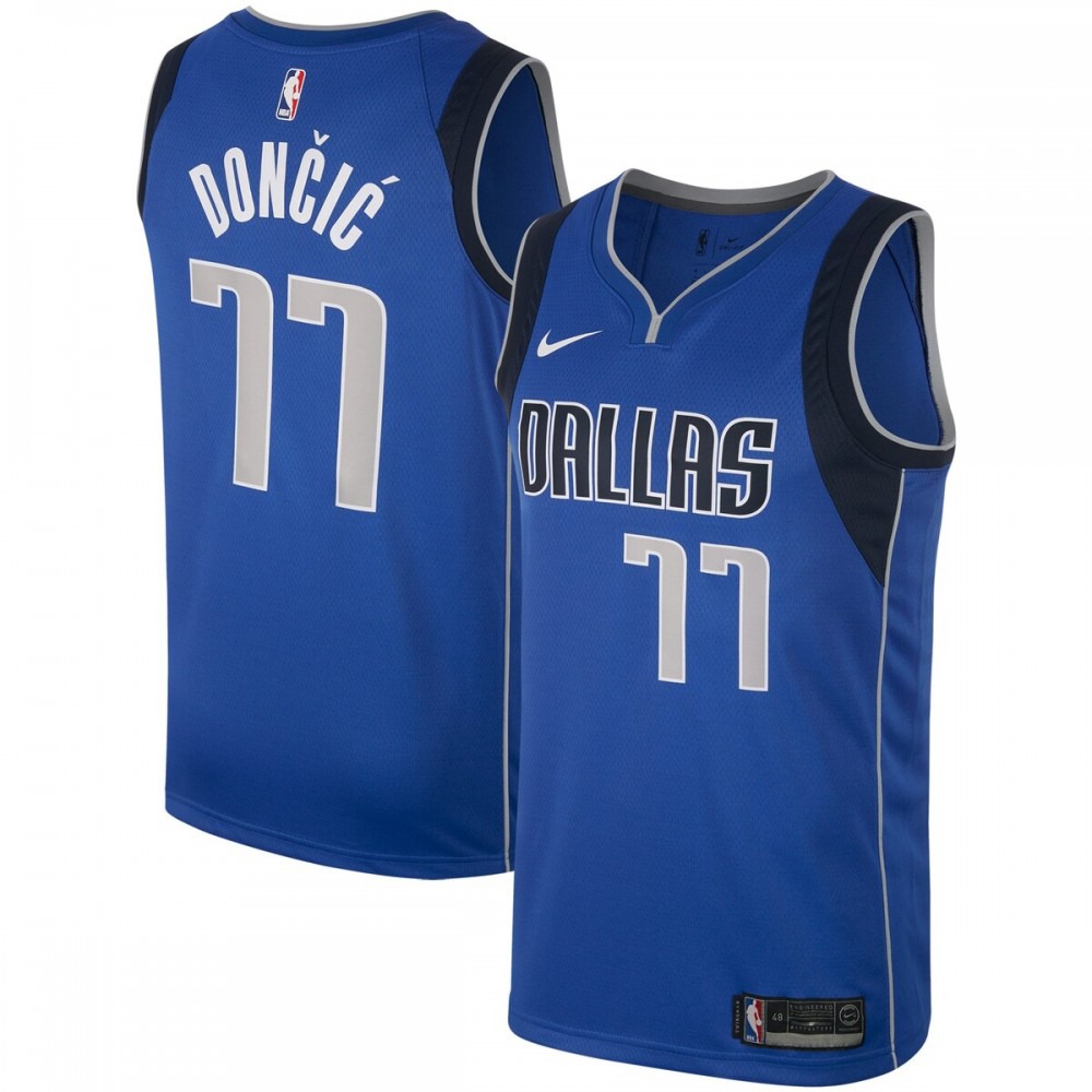 Youth Dallas Mavericks Royal Swingman Basketball Jersey – Luka Doncic