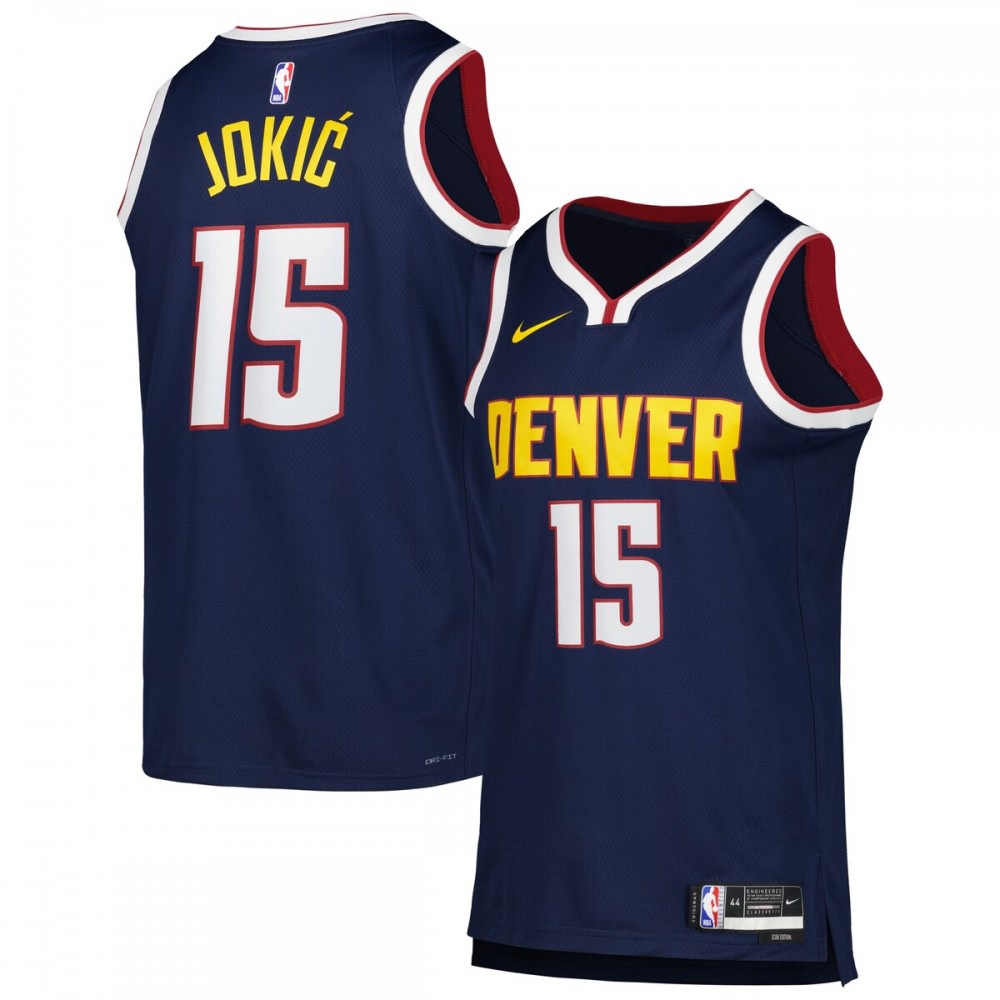 Youth Denver Nuggets Navy Edition Icon Swingman Basketball Jersey – Nikola Jokic