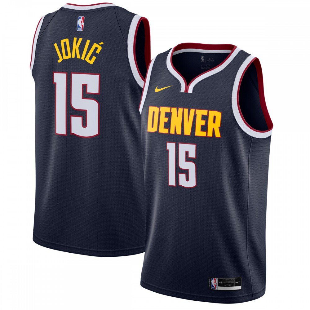 Men's Denver Nuggets Navy Edition Icon Swingman Basketball Jersey – Nikola Jokic