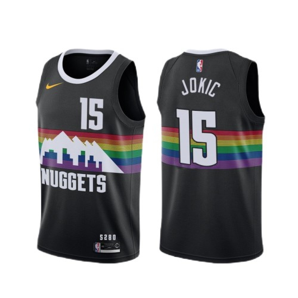 Women's Denver Nuggets Black Edition City Player Basketball Jersey – Nikola Jokic 15