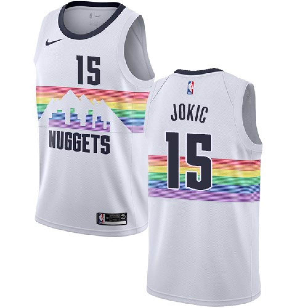 Women's Denver Nuggets White Edition City Player Basketball Jersey – Nikola Jokic 15