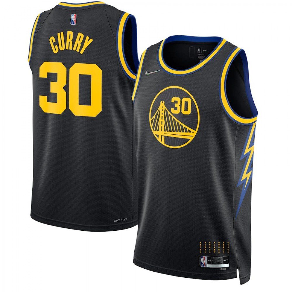 Men's Golden State Warriors Black Edition City Swingman Basketball Jersey – Stephen Curry