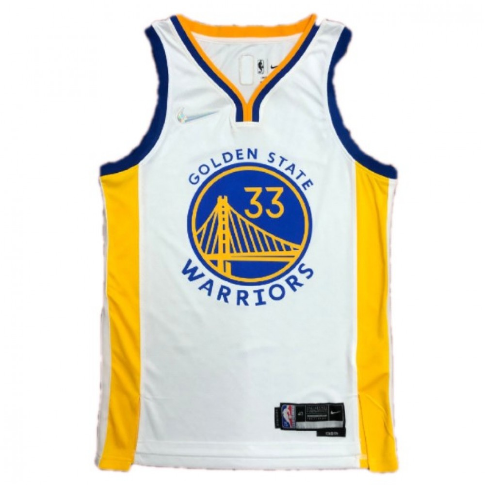 Men's Golden State Warriors White Association Edition Swingman Basketball Jersey – James Wiseman