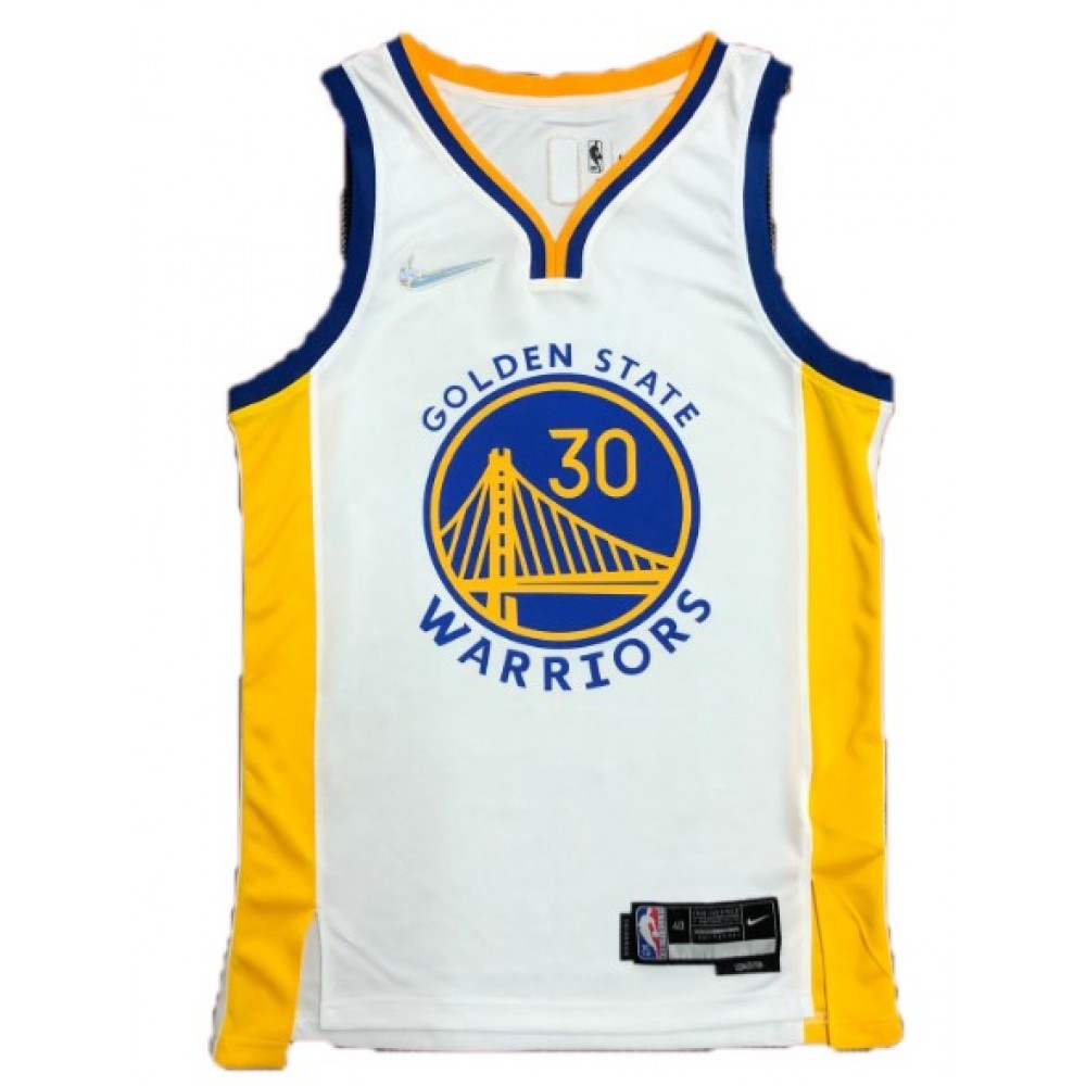 Youth Golden State Warriors White Association Edition Swingman Basketball Jersey – Stephen Curry