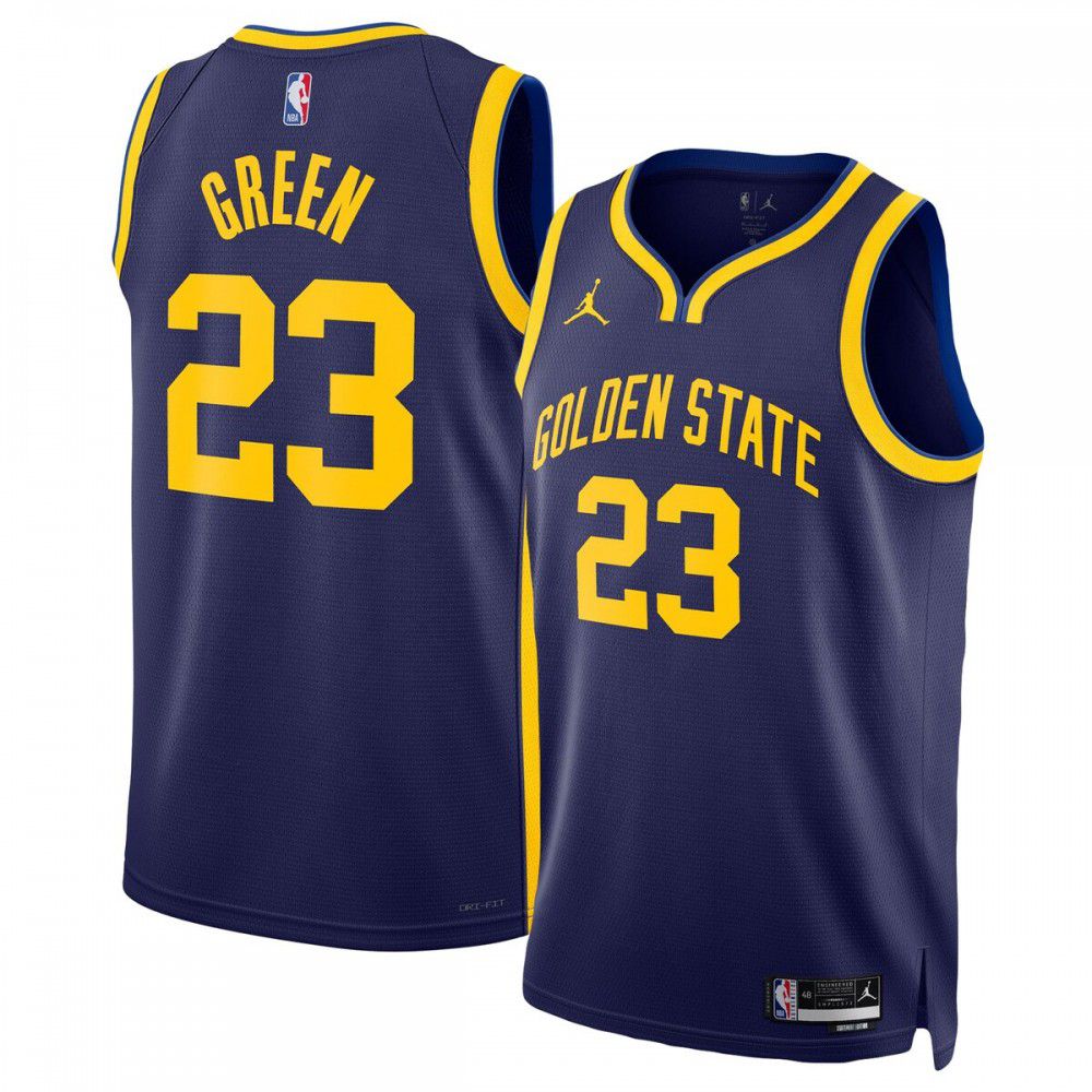 Youth Golden State Warriors Edition Statement Swingman Green Draymond Badge Basketball Jersey