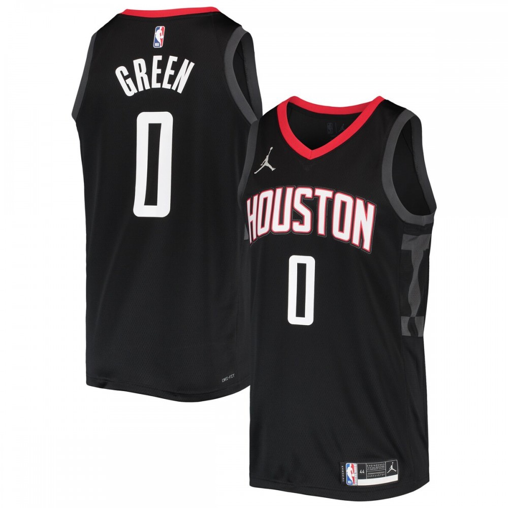 Men's Houston Rockets Edition Statement Swingman Green Jalen Basketball Jersey