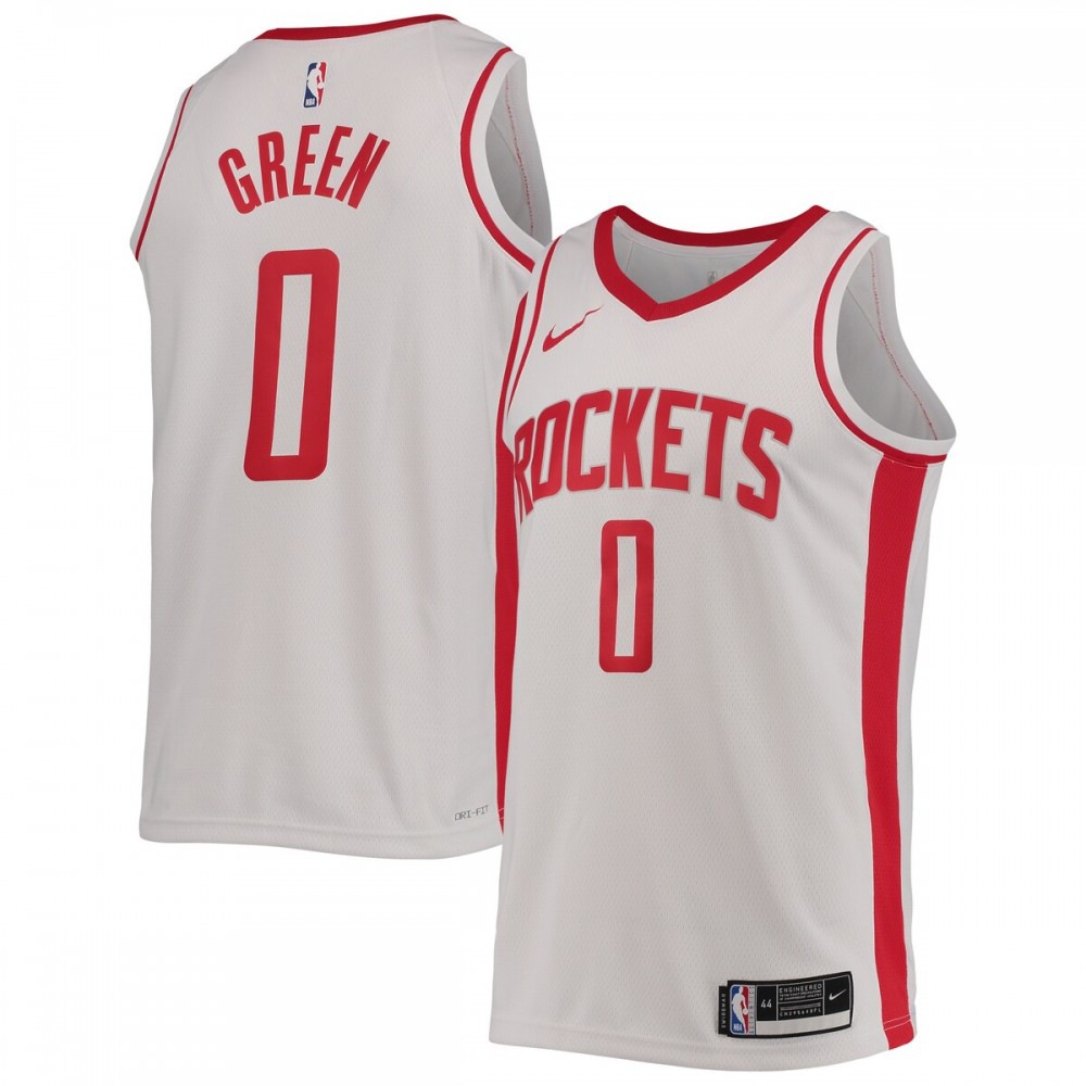 Men's Houston Rockets Association Edition Swingman Green Jalen Basketball Jersey