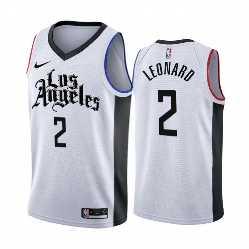Men's LA Clippers White Edition City Player Basketball Jersey – Kawhi Leonard 2