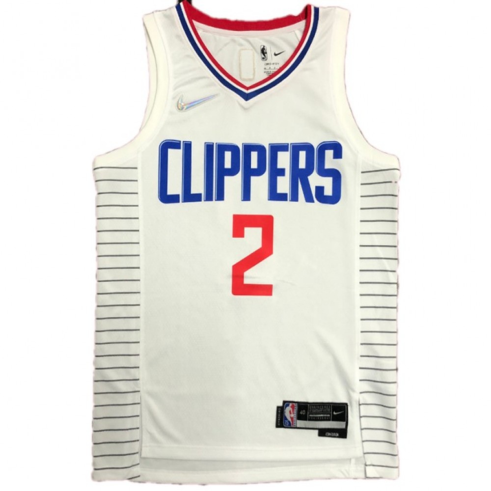 Youth Los Angeles Clippers White Association Edition Swingman Basketball Jersey – Leonard