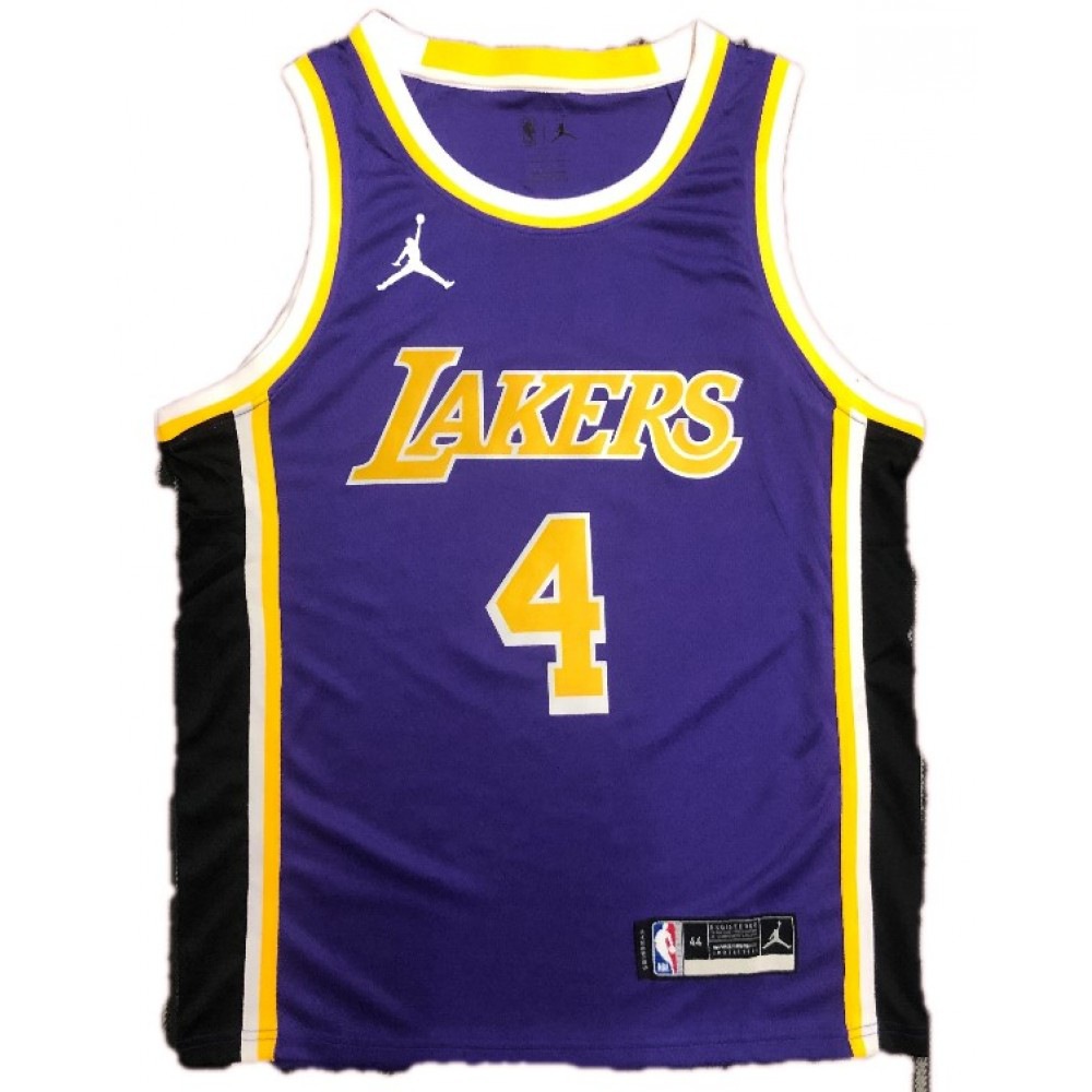 Men's Los Angeles Lakers Purple Edition Statement Swingman Basketball Jersey – Rajon Rondo