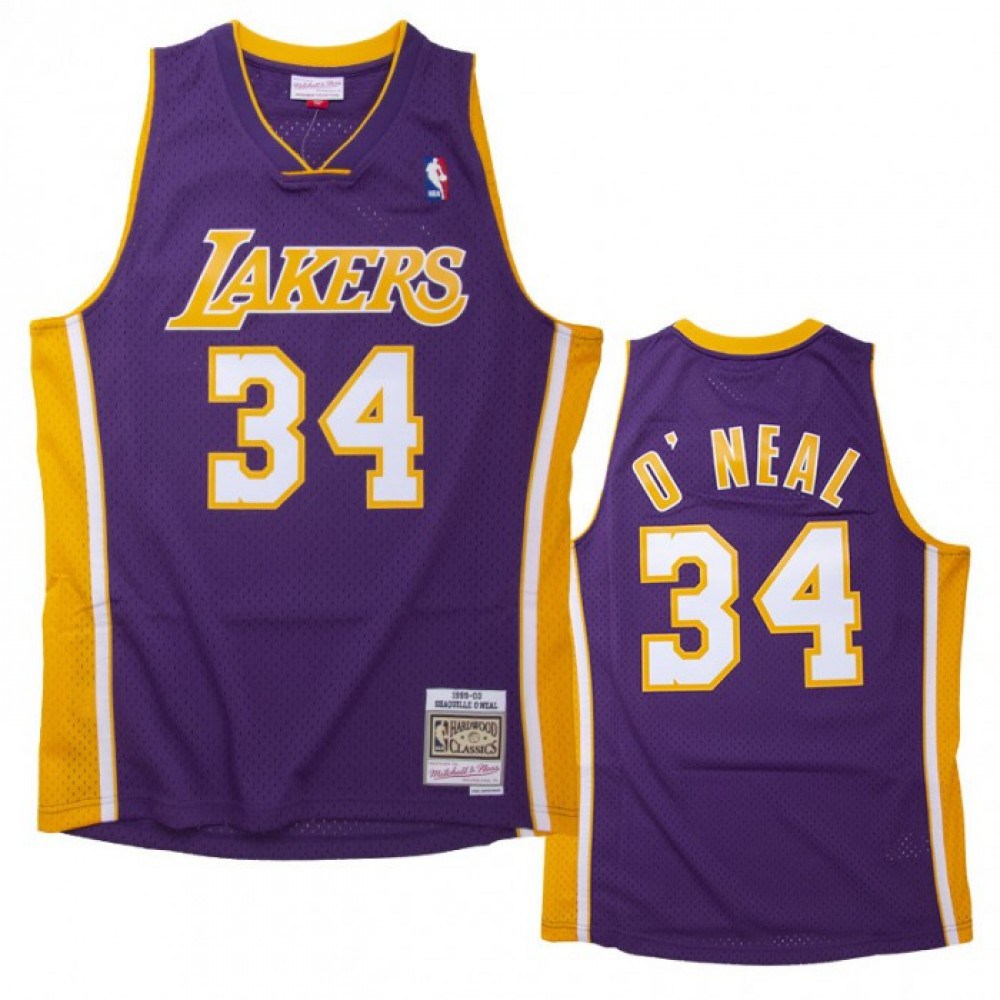Women's Los Angeles Lakers Purple Throwback Swingman O'NEAL NBA Basketball Jersey