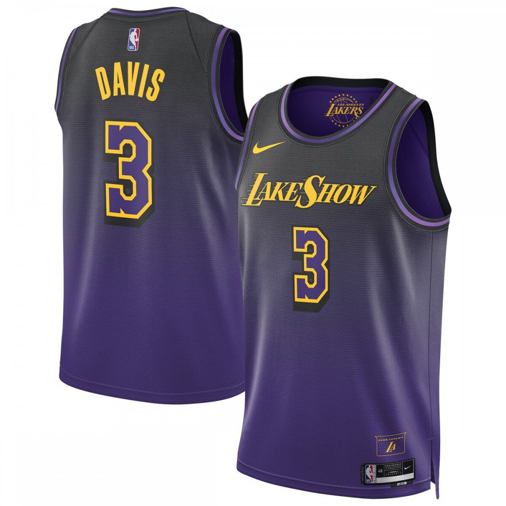 Men's Los Angeles Lakers Purple Edition City Player Basketball Jersey – Anthony Davis