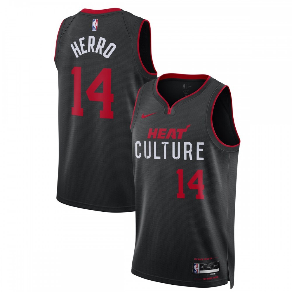 Men's Miami Heat Black Edition City Swingman Basketball Jersey – Tyler Herro