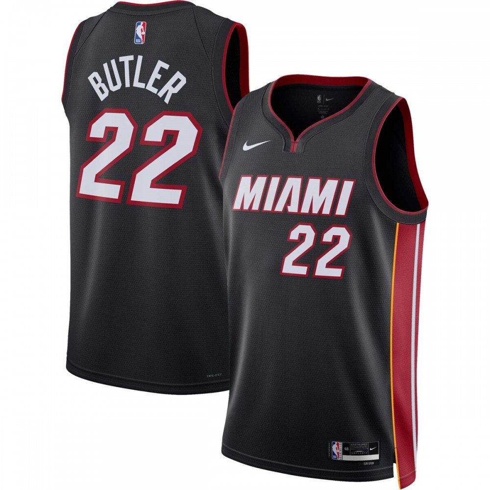 Men's Miami Heat Black Edition Icon Swingman Basketball Jersey – Jimmy Butler