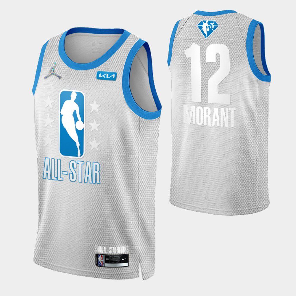 Women's NBA All-Star Gray All Star Swingman Basketball Jersey – Ja Morant Jordan