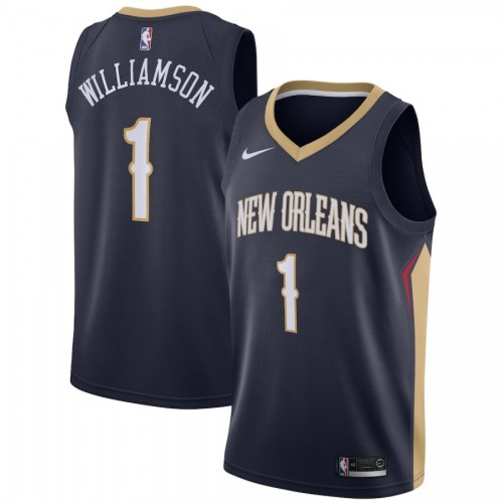 Women's New Orleans Pelicans Navy Icon Swingman Basketball Jersey – Zion Williamson