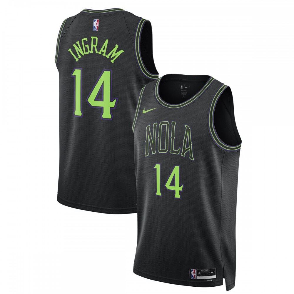 Youth New Orleans Pelicans Black Edition City Swingman Basketball Jersey – Brandon Ingram