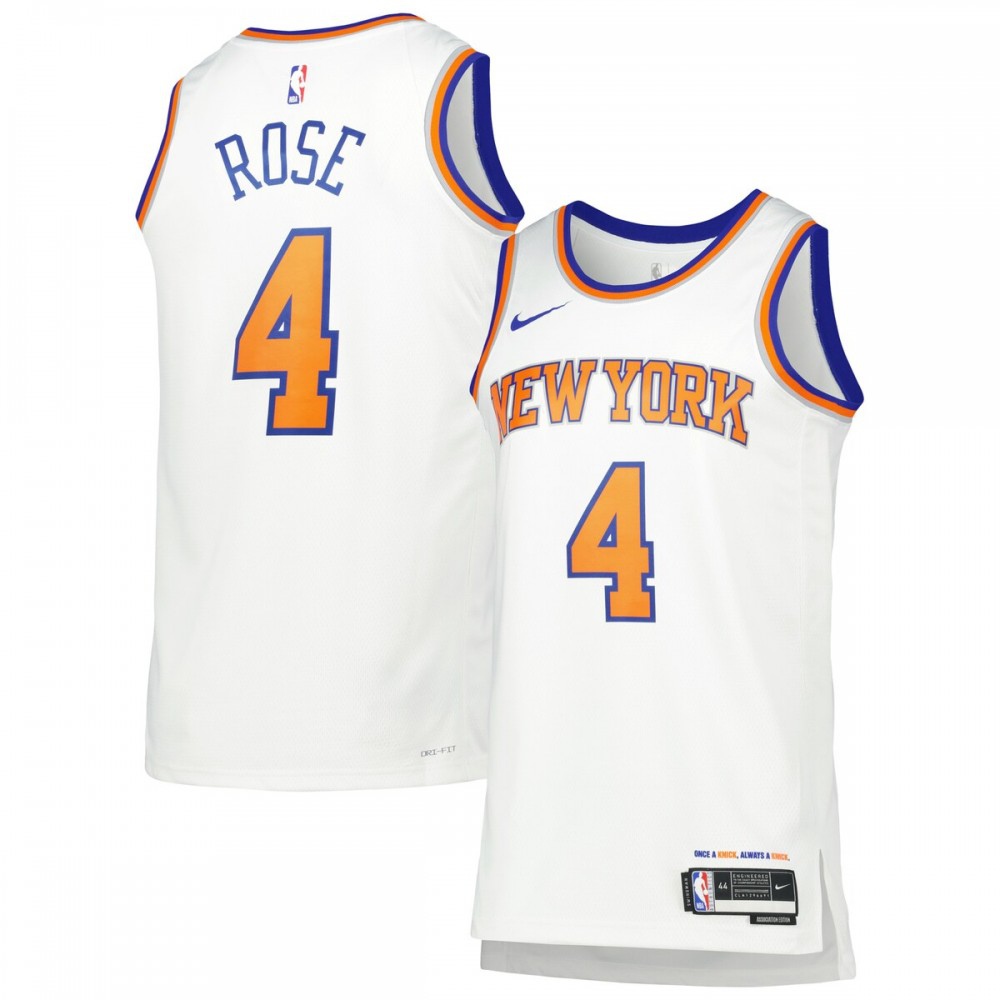 Youth New York Knicks Icon Swingman Rose Basketball Jersey