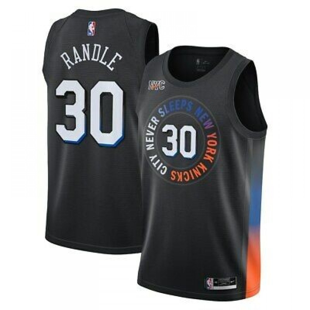 Men's New York Knicks Black Edition City Swingman Basketball Jersey – Julius Randle