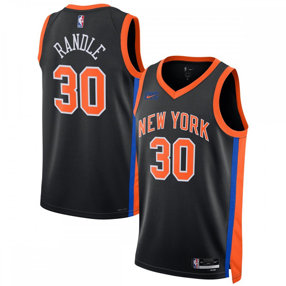 Men's New York Knicks Black Edition City Swingman Basketball Jersey – Julius Randle