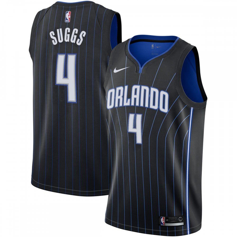 Men's Orlando Magic Black Draft Icon Swingman NBA First Round Pick Basketball Jersey – Jalen Suggs